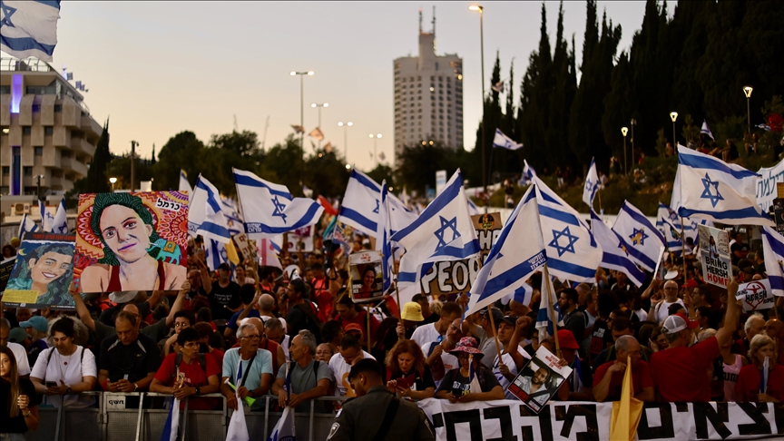 Hundreds of Israelis protest in Jerusalem, demand prisoner exchange deal with Hamas
