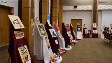 Turkish students present 'Gaza in My Heart' handicrafts exhibition