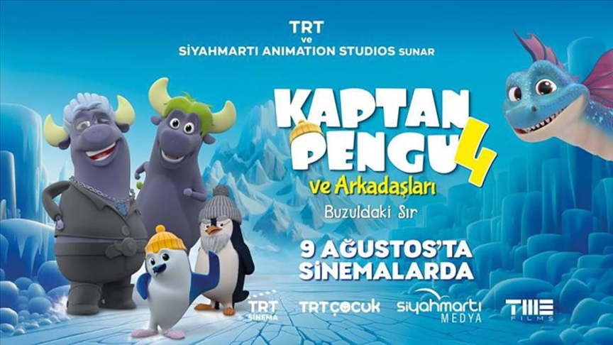TRT ortak yapımı "Kaptan Pengu ve Arkadaşları 4: Buzuldaki Sır" 9 Ağustos'ta gösterime girecek