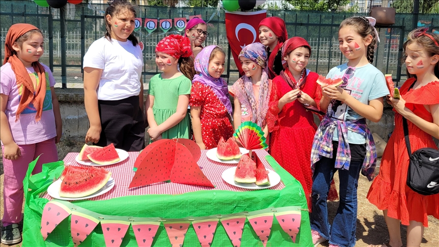 Samsun'da Kur'an kursu öğrencilerine yönelik "Karpuz Şenliği"