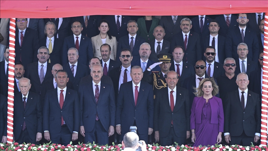 Turkish president leaves Northern Cyprus after attending Peace and Freedom Day events