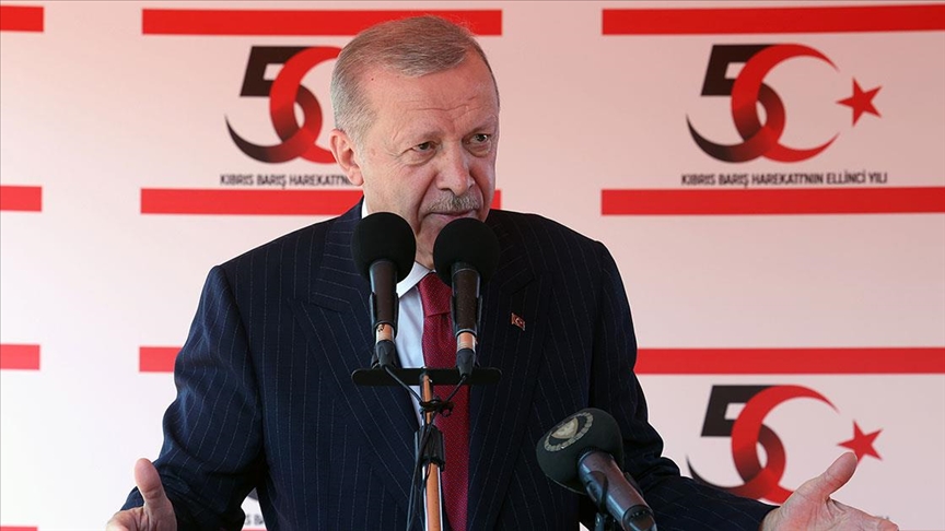 Cumhurbaşkanı Erdoğan: Müzakereye, görüşmeye, Kıbrıs'ta kalıcı barışı ve çözümü sağlamaya hazırız