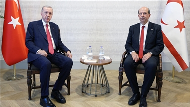 دیدار اردوغان و تاتار در لفکوشا