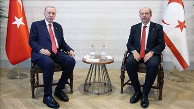 أردوغان يلتقي تتار في شمال قبرص التركية