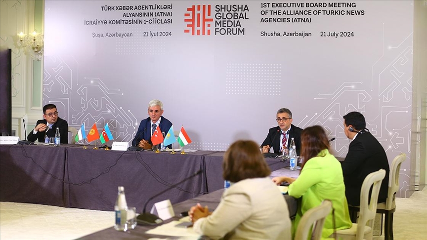 Şuşa'da Türk Haber Ajansları Birliğinin yönetim kurulunun ilk toplantısı yapıldı
