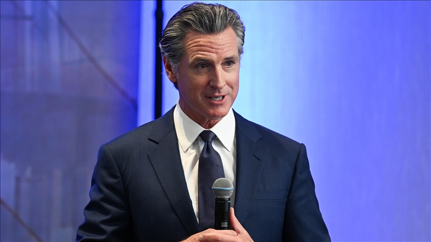 California governor endorses Harris for president