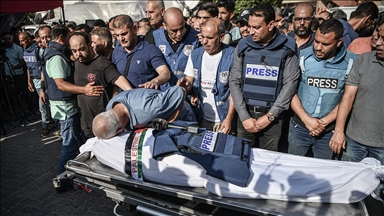 Gazze'de öldürülen gazetecilerin sayısı 163'e yükseldi