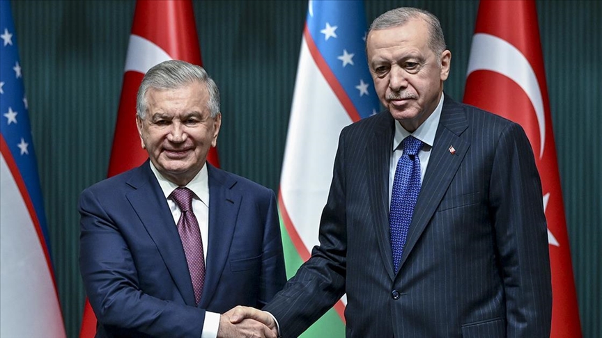 أردوغان يبحث مع نظيره الأوزبكي العلاقات الثنائية وملفات إقليمية