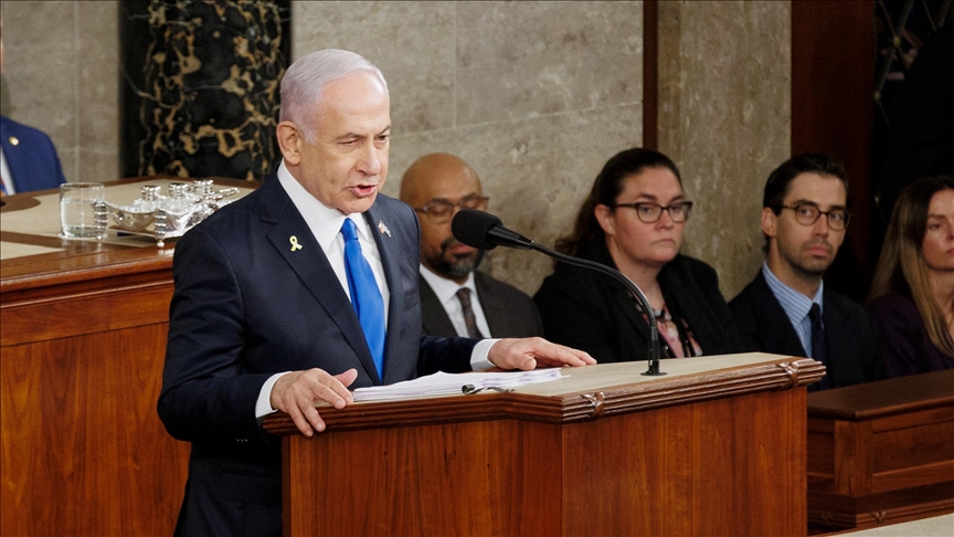 Netanyahu faces boycott from nearly half of Democrats during US Congressional address Netanyahu faces boycott from nearly half of Democrats during US Congressional address