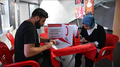 Anadolu Ajansı personeli kan bağışında bulundu