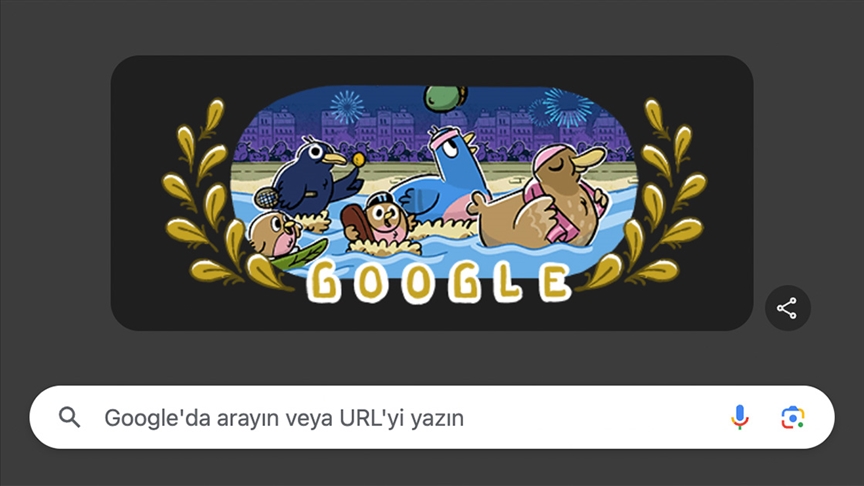 Google'dan Paris 2024 Yaz Olimpiyat Oyunları'na özel "doodle"