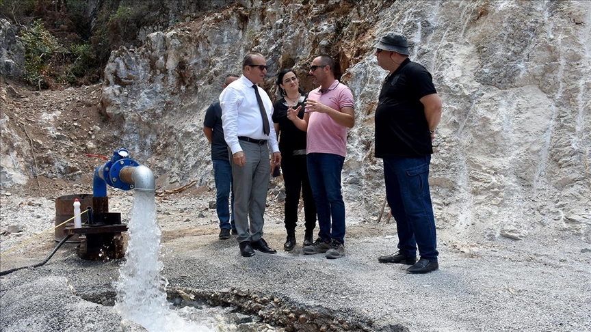 KKTC tarihinde keşfedilen en zengin su kaynağına ulaşıldı 