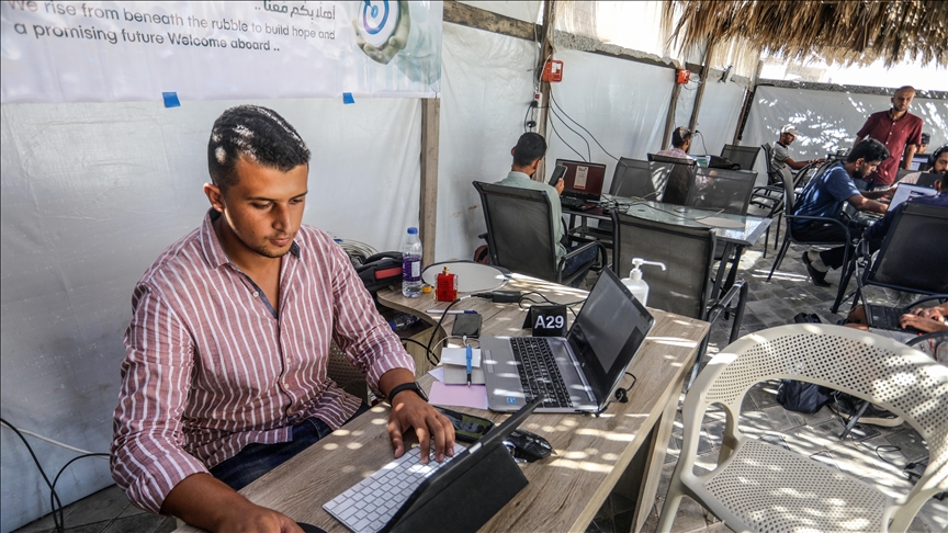 Young Palestinian opens cafe in Gaza to provide internet access to students, remote workers