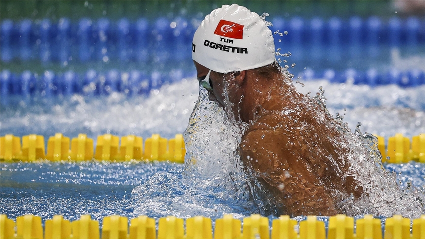 Milli sporcu Berkay Ömer Öğretir, 100 metre kurbağalamada yarı finale kalamadı