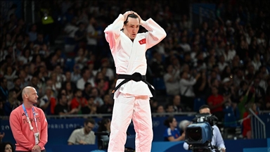 Judoda milli sporcu Muhammed Demirel, ilk turda Finlandiyalı Saha'ya yenilerek oyunlara veda etti