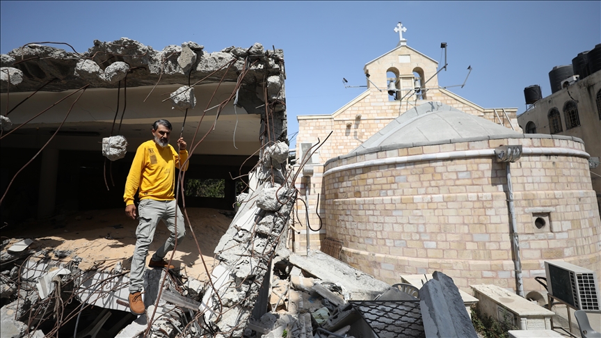 Israeli attack on Greek Orthodox church in Gaza ‘crime against religions,’ authorities say