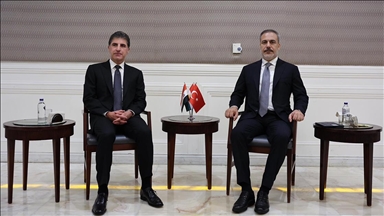 Dışişleri Bakanı Fidan, IKBY Başkanı Barzani ile bir araya geldi