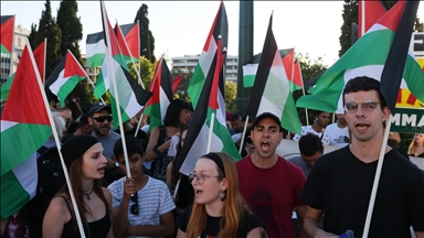 Yunanistan’da İsmail Heniyye suikastı protesto edildi