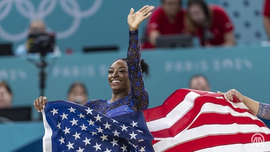 US gymnast Simone Biles becomes oldest all-around champion since 1952