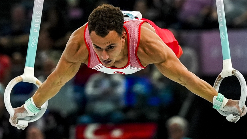 Olimpiyat Oyunları'nda artistik cimnastik erkekler halka aletinde Adem Asil, 5'inci oldu