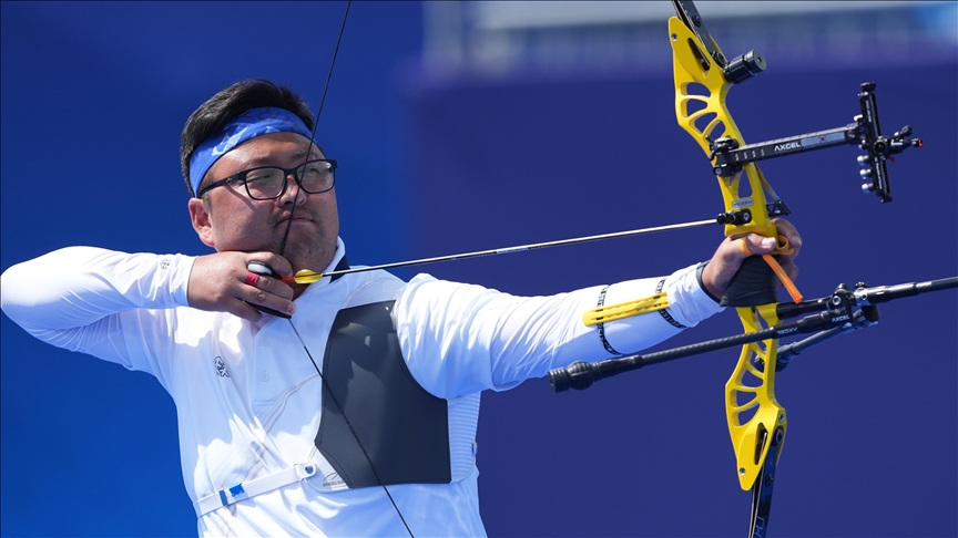 Olimpiyat Oyunları'nda okçulukta klasik yay bireyselde Güney Koreli Woojin Kim, altın madalya kazandı
