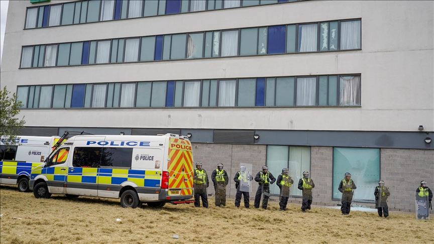 Riots in England's Rotherham town leave hotel damaged, people in 'shock'