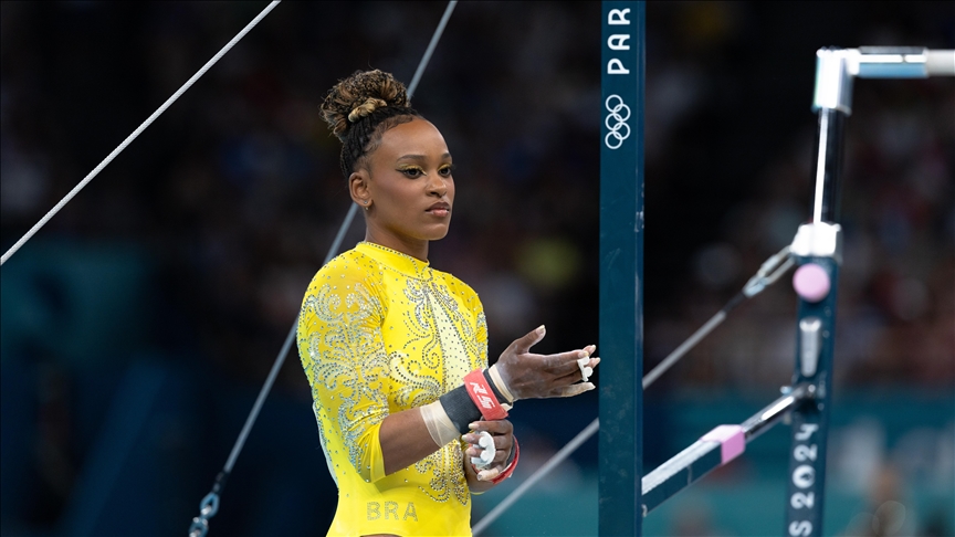 Brazil's Andrade bags gold medal in women's floor exercise at 2024 Olympics