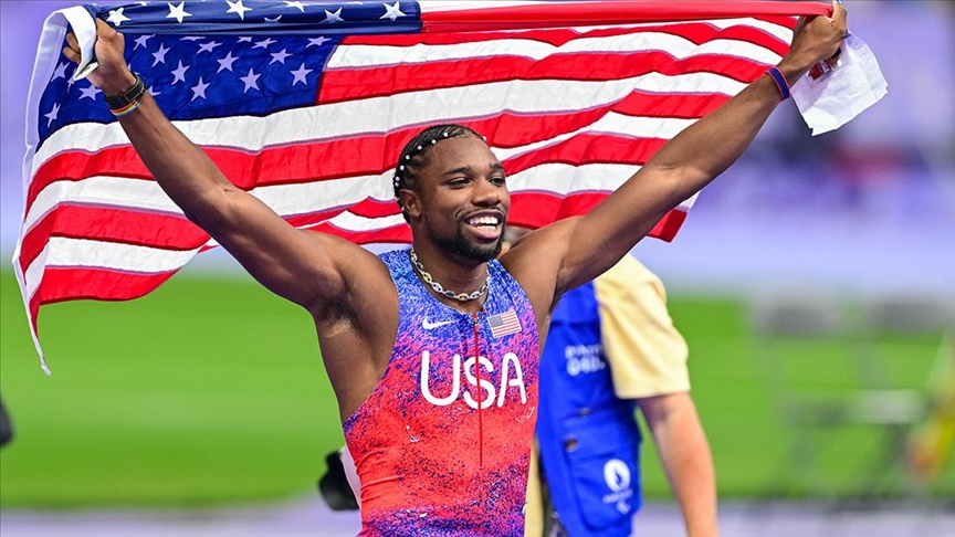 Olimpiyat Oyunları'nda atletizm erkekler 100 metrede ABD'li Noah Lyles altın madalya elde etti