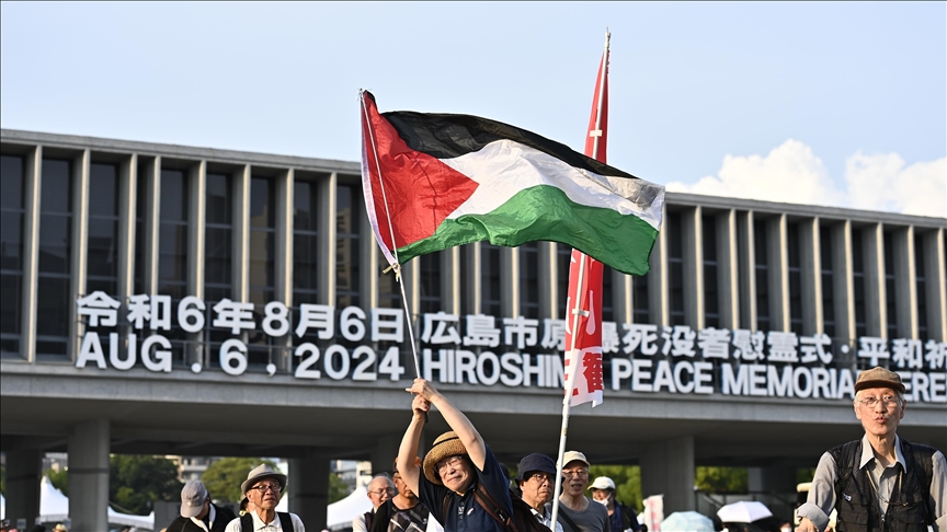 War on Gaza overshadows Japan's commemoration of US nuclear bombing