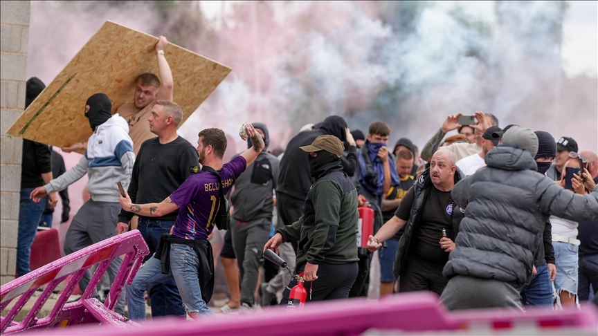 UN refugee agency chief calls violent protests in UK 'shocking' UN refugee agency chief calls violent protests in UK 'shocking'