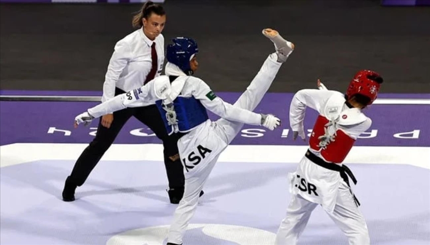 أولمبياد باريس.. السعودية أبو طالب تفوز على الإسرائيلية سامبرغ بالتايكوندو