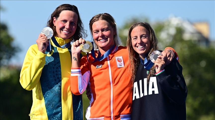 Dutch swimmer Sharon van Rouwendaal clinches women's marathon gold at Paris 2024