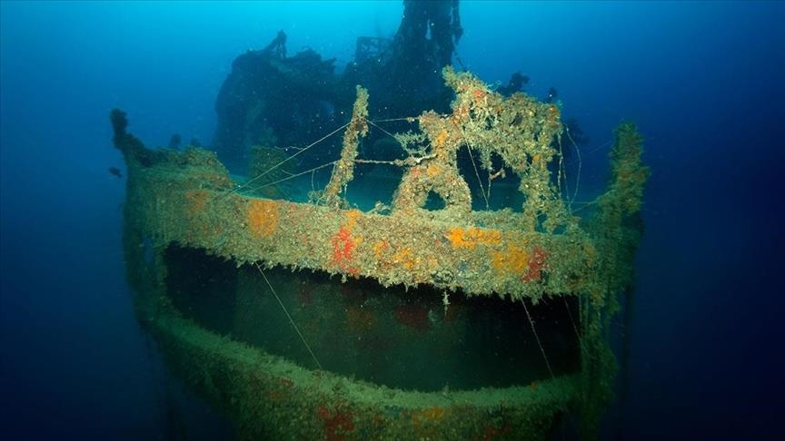 20-year-old sunken Ulla ship photographed in Türkiye’s Iskenderun Bay