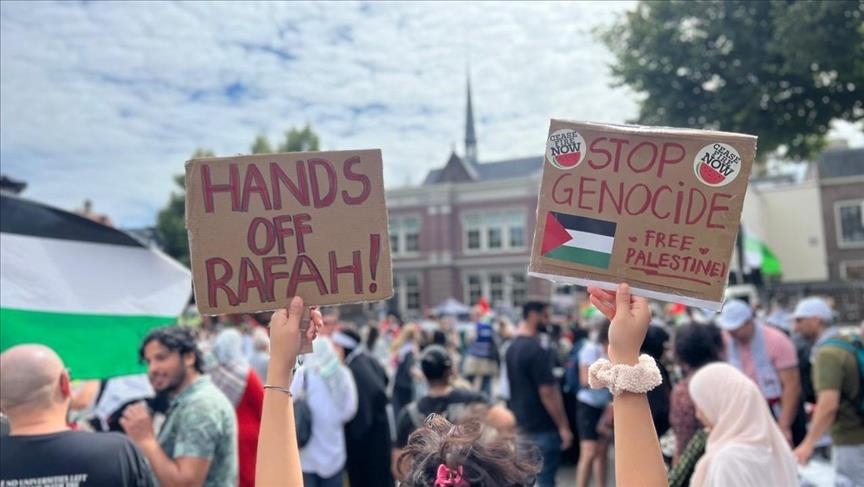 Manifestations aux Pays-Bas et en Suède pour protester contre les massacres israéliens à Gaza 