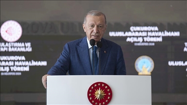 Cumhurbaşkanı Erdoğan: Çukurova Uluslararası Havalimanı 3 bin kişinin istihdamına vesile olacak