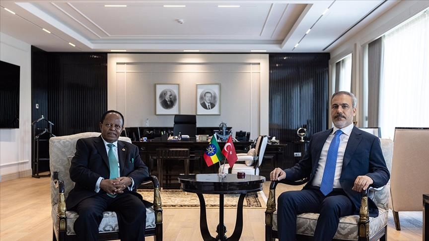 Turkish foreign minister receives Ethiopian, Somali counterparts in Ankara