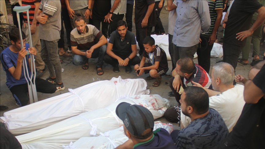 Londoners protest Israel’s killing of at least 100 Palestinians at school shelter in Gaza