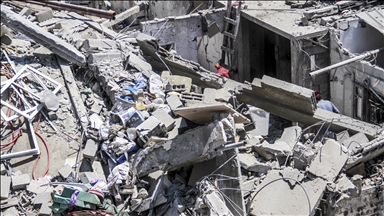 Baby rescued from under rubble in Gaza after Israeli airstrike