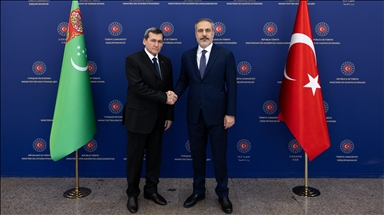 Turkish foreign minister meets Turkmen counterpart in Ankara