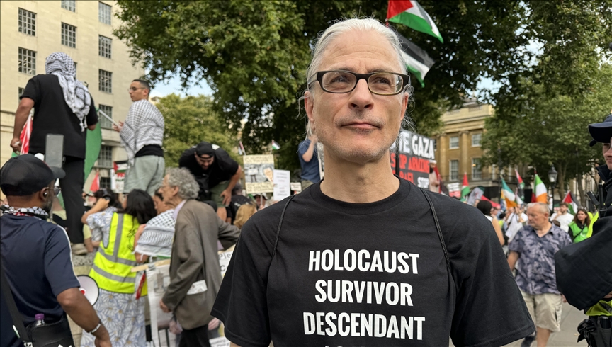 ‘Stop now, today’: Son of Holocaust survivor demands end to ‘Gaza genocide’