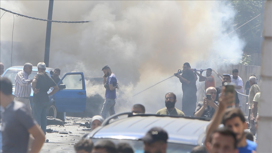 Israeli army targets Civil Defense vehicles in southern Lebanon Israeli army targets Civil Defense vehicles in southern Lebanon