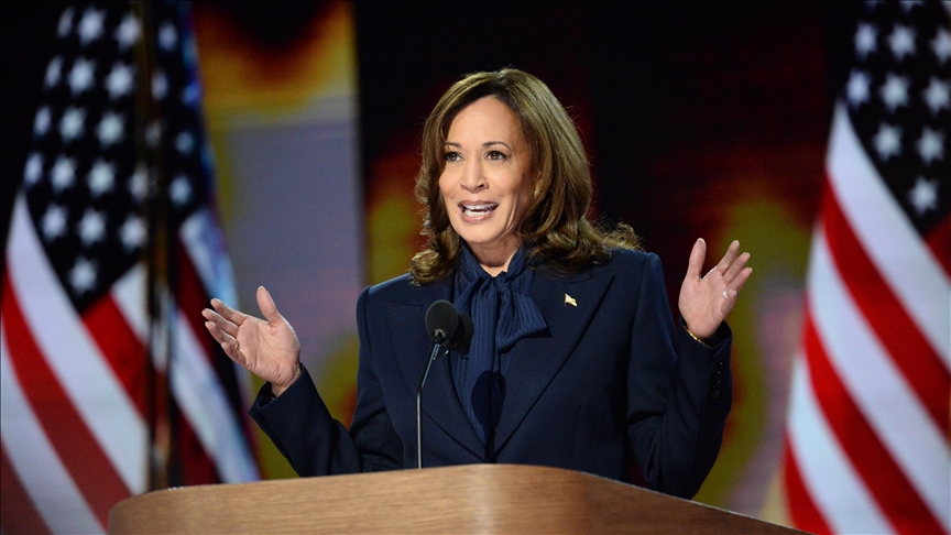 Kamala Harris formally accepts Democratic nomination for US president