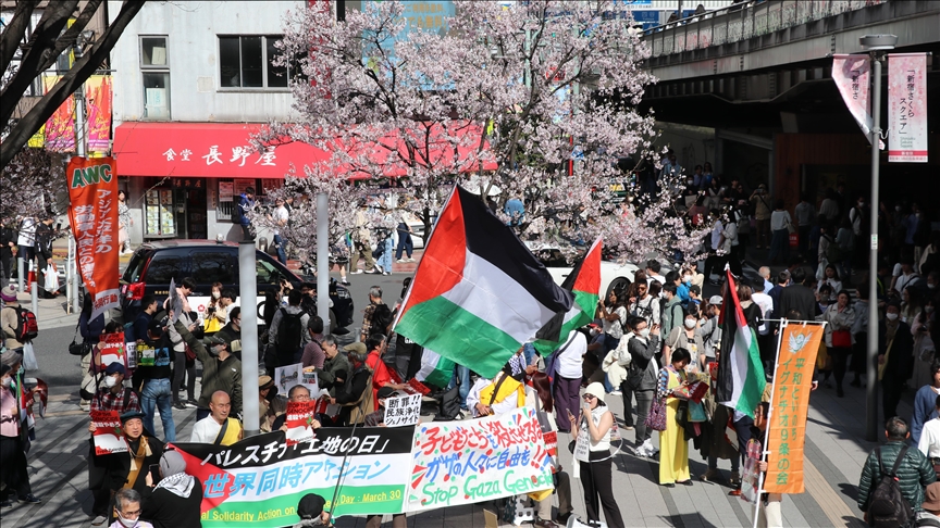 Pro-Palestinian rally in Japan condemns Israel's attacks on Gaza