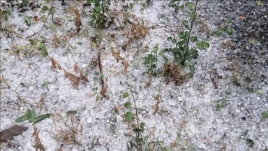 Karabük'te sağanak ve dolu etkili oldu