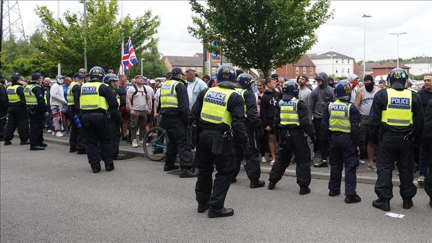 11-year-old boy arrested over far-right disorder in UK, police say