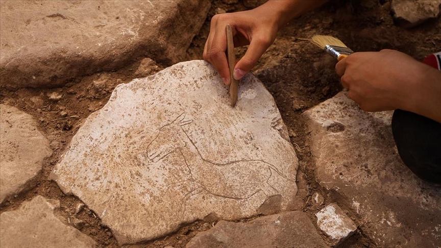 Karahantepe'de bulunan koşan yaban eşeği figürü neolitik döneme ışık tutacak