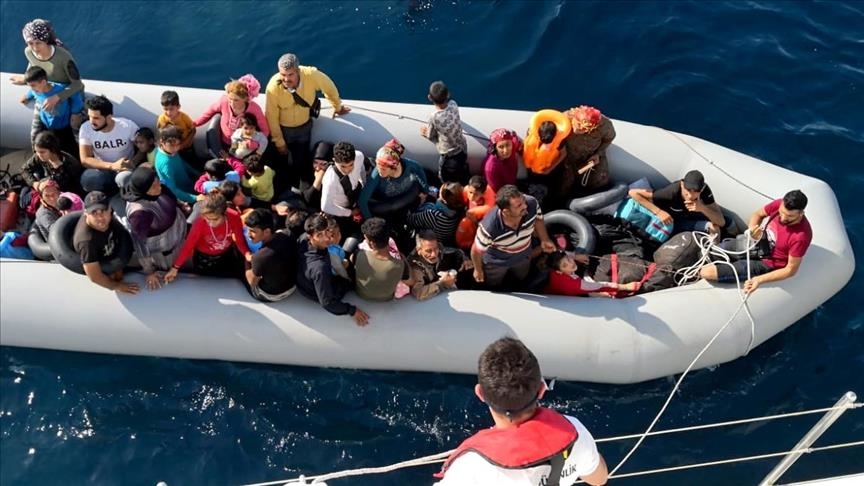 Türkiye rescues migrants pushed back by Greece in Aegean Sea Türkiye rescues migrants pushed back by Greece in Aegean Sea