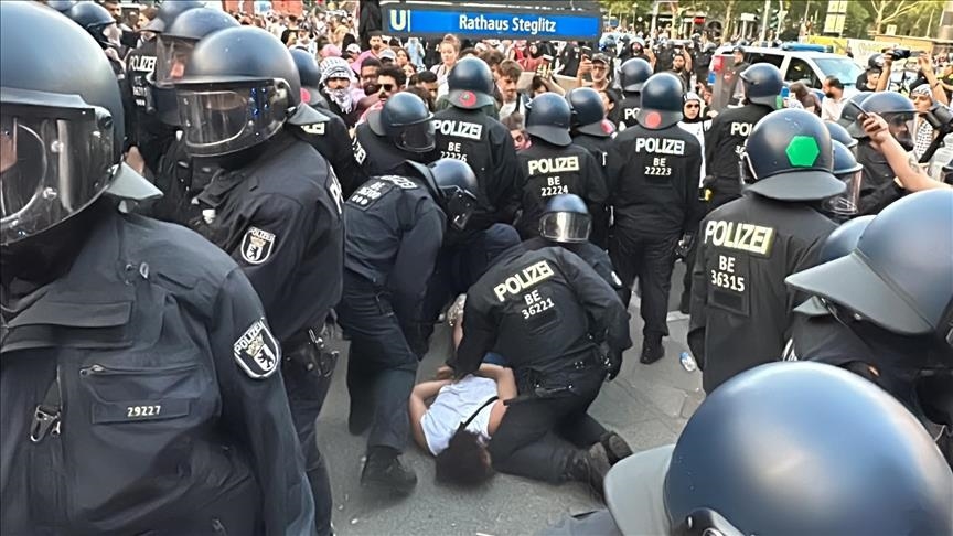 German police detain several pro-Palestinian protesters after rally in Berlin