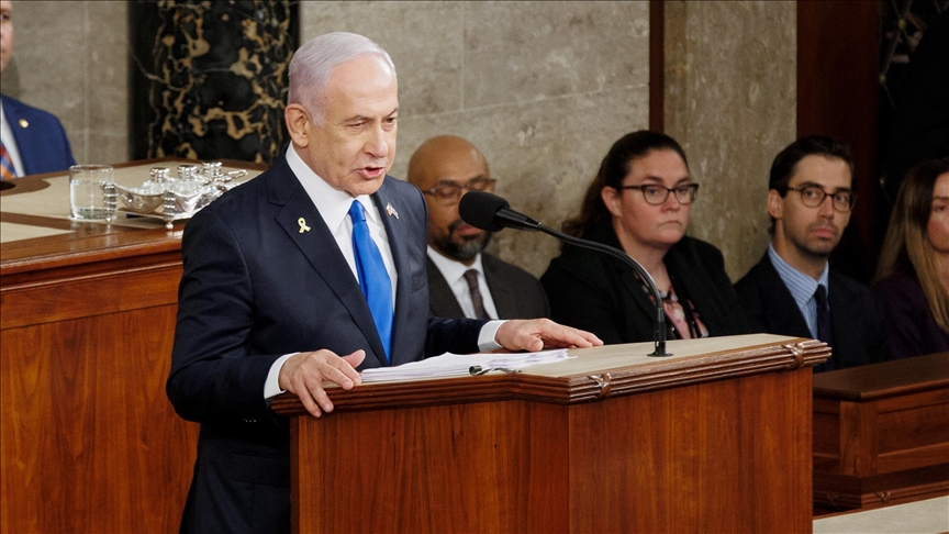Netanyahu’s map showing West Bank as part of Israel ‘serious violation’: Palestine