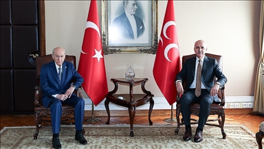 TBMM Başkanı Kurtulmuş, MHP Genel Başkanı Bahçeli'yi ziyaret etti